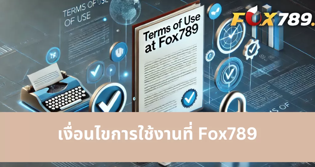 ข้อกำหนดการใช้งานเกี่ยวกับการฝาก/ถอนเงินที่แพลตฟอร์มเกม Fox789