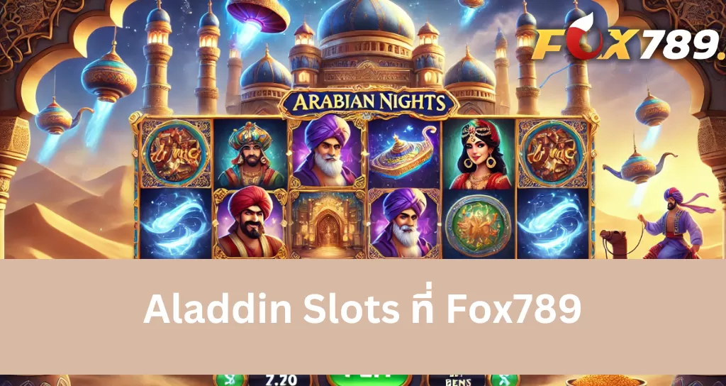 คำแนะนำการเล่นเกม Aladdin Slots ที่ Fox789