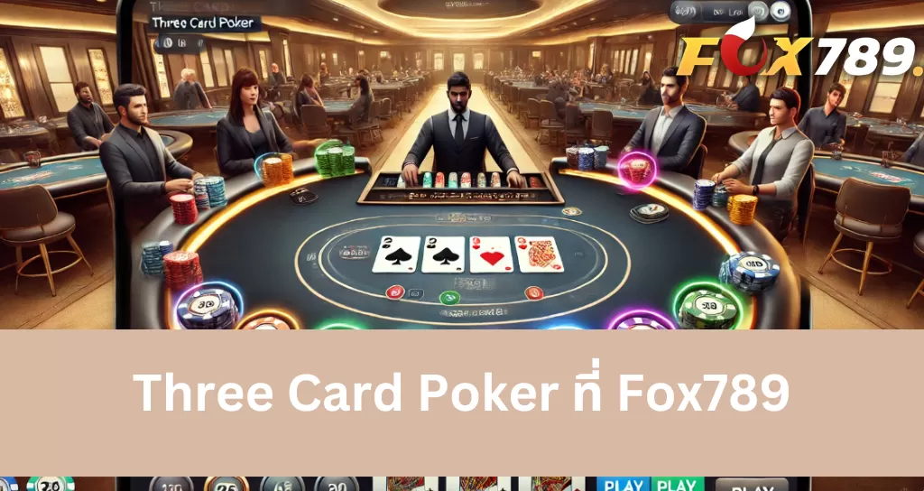 กฎการเล่น Three Card Poker ที่ Fox789