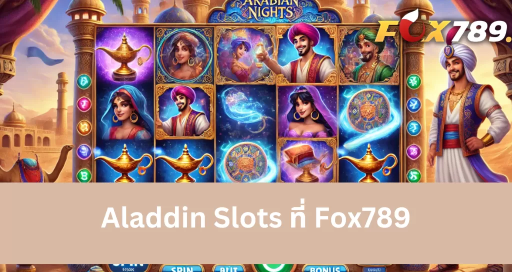 สัญลักษณ์พิเศษที่ผู้เล่นควรใช้ประโยชน์เมื่อเล่น Aladdin Slots ที่ Fox789 