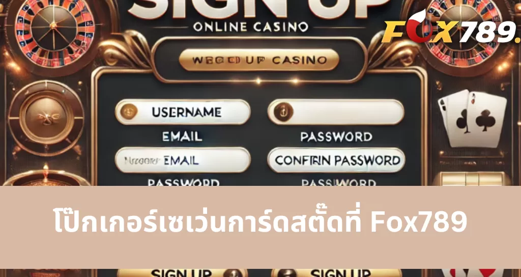 คำแนะนำในการลงทะเบียนบัญชีและเริ่มเล่นบน Fox789