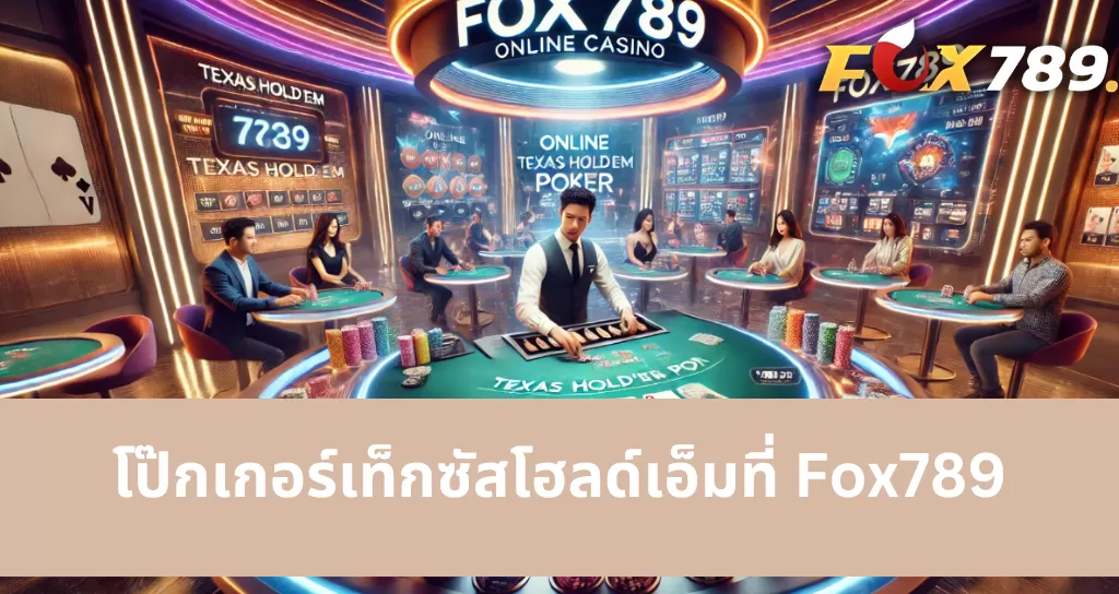 กฎพื้นฐานของการเล่น Poker Texas Hold'em